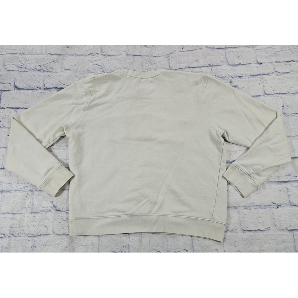 Tory Sport Sweatshirt Womens XL Off White Love Chenille Applique Pullover - Picture 7 of 13